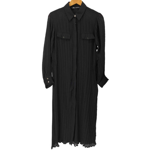 ザラ ZARA ベルトプリーツミディワンピース レディース JPN:XS
